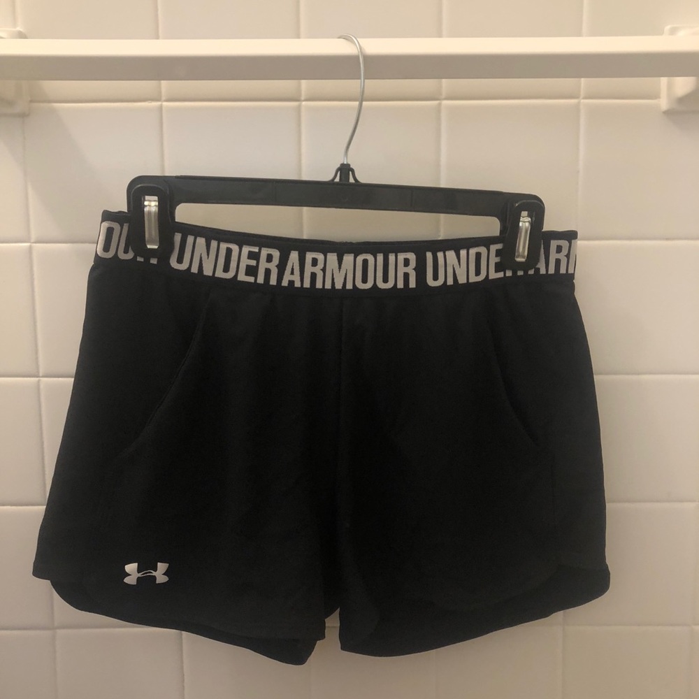 Under Armour black athletic shorts